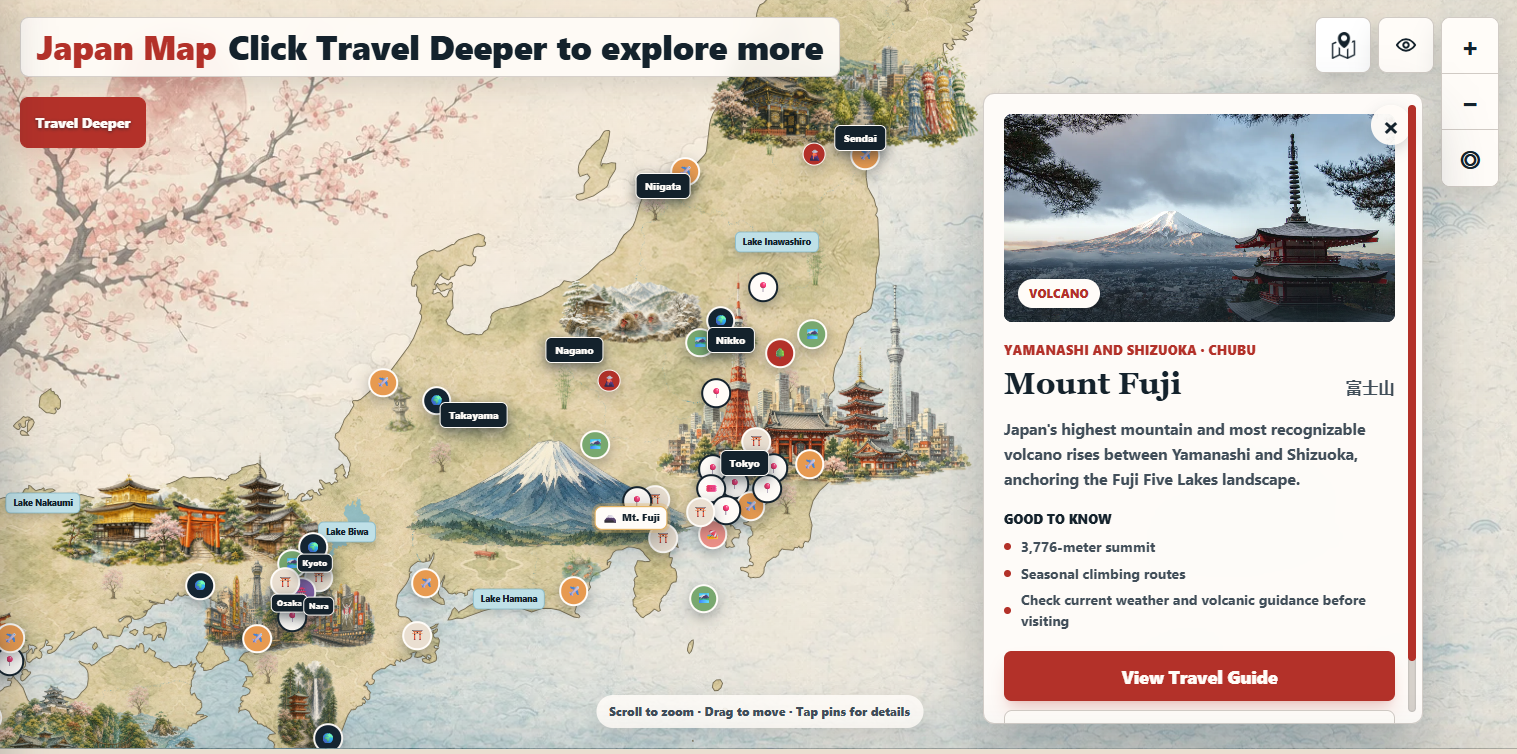 Interactive Japan Map